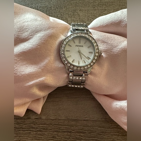 Women’s Jesse Fossil Watch White-Dial Glitz Dress - Picture 7 of 12